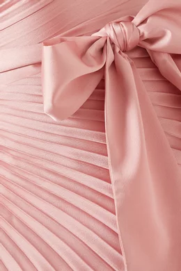 milly estelle satin dress MILLY Estelle One Shoulder Pleated Gown
