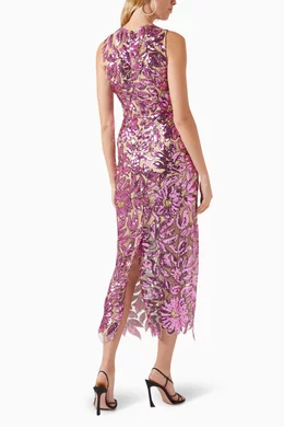 kinsley floral sequin lace midi dress Kinsley Formal Sequin Mermaid Dress