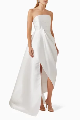 Buy Solace London Neutral Raya Midi Dress For Women Online | Ounass Oman