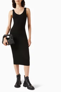 knee length dresses for ladies Silk Rib U Tank