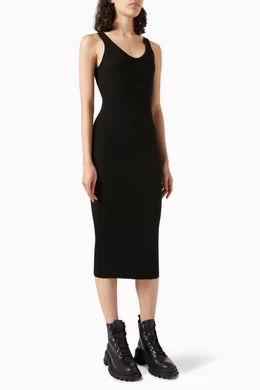 enza costa silk rib tank midi dress Enza Costa Silk Rib Maxi Tank Dress in Cornflower