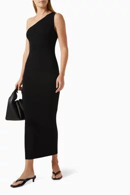 open lace back dress Petal and Pup Women's Emma One Shoulder Midi Dress