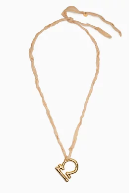 Buy Jil Sander Gold Astrojewels Necklace Set in Eco Brass