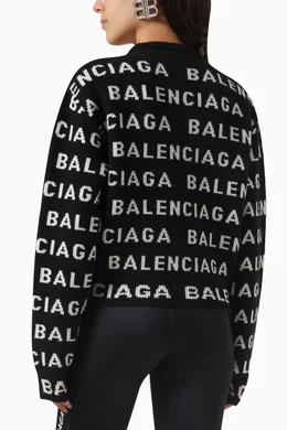 Balenciaga all over sweater top