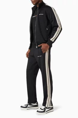 Buy Palm Angels Black New Classic Logo Track Pants in Nylon For 