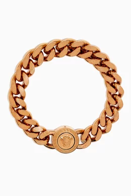 Buy Versace Gold Medusa Chain Bracelet For Men Online Ounass Oman