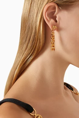 Versace drop earrings hot sale