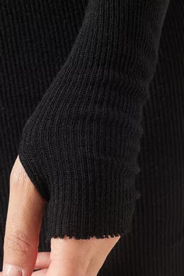 Buy Enza Costa Black Slouch Sweater Midi Dress in Viscose-knit For Women  Online | Ounass Oman