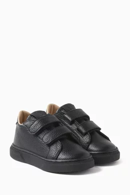 Boys black velcro sneakers shop