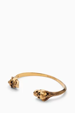 Alexander chomping mcqueen skull wrap bracelet