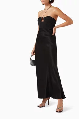 anna october sarah midi dress Buy Anna October Black Sarah Midi Dress For Women Online