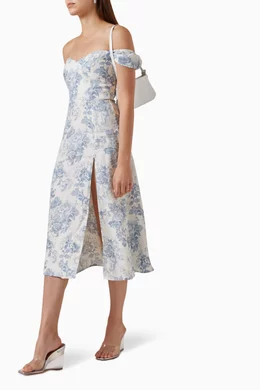 bridgton linen dress by reformation Reformation Bridgton Linen Midi Dress