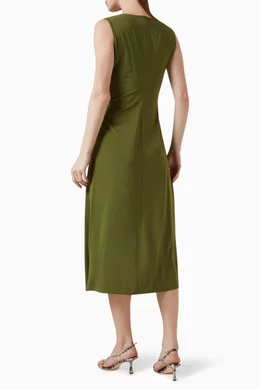 Buy Weekend Max Mara Green Palmas Dress in Viscose-jersey For Women Online  | Ounass Oman