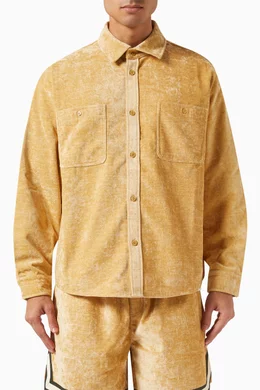 Buy Kith Yellow Apollo Shirt in Chenille For Men Online | Ounass Oman