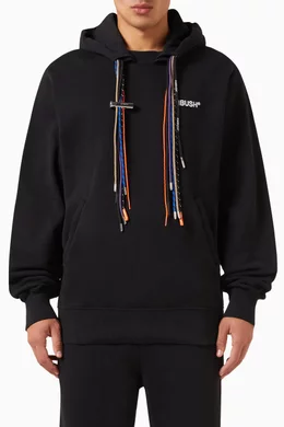Buy Ambush Black Multicord Hoodie in Cotton For Men Online Ounass Oman