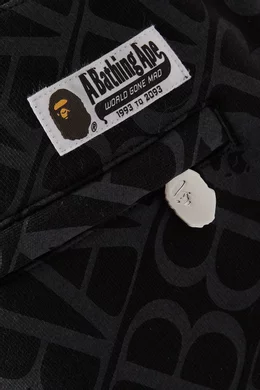 Buy A Bathing Ape Black Sport Monogram Pants in Cotton-blend