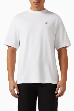 Buy Axel Arigato White Signature T-shirt in Organic Cotton-jersey