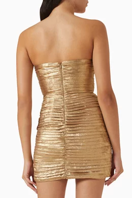 slim fit dress slacks Bria Mini Dress | Gold | Dresses