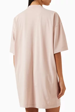 balenciaga pink shirt dress Dress woman Balenciaga