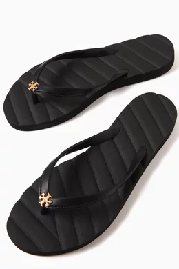 Buy Tory Burch Black Kira Flip Flops in TPU For Women Online Ounass Oman