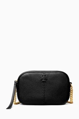 Buy Tory Burch Black McGraw Camera Bag in Pebbled Leather For Women Online Ounass Oman