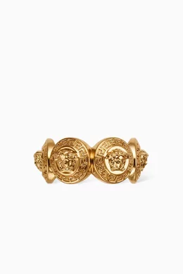 Buy Versace Gold Tribute Medusa Ring in Metal For Women Online Ounass Oman