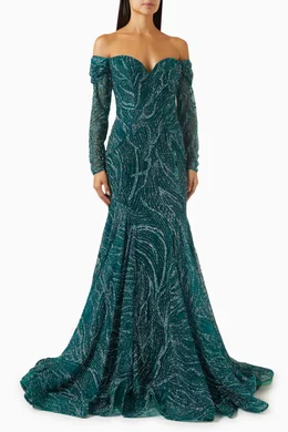 slim fit dress slacks Jovani 39368 Dress Green / 20 main image 0