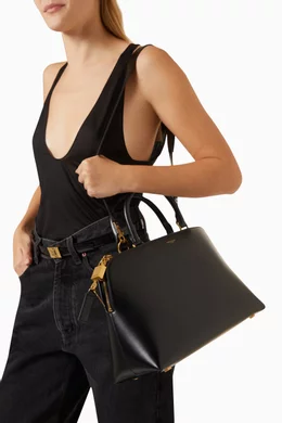 Buy SAINT LAURENT Black Sac de Jour Duffle Bag in Shiny Leather For Women Online Ounass Oman