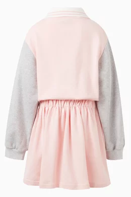 pink fendi sweater dress Fendi Ff Logo Jacquard Cotton Blend Sweater Dress In Rococo