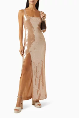 staud le sable sequin maxi dress Staud Le Sable sequined maxi dress Staud