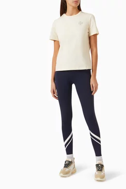 Buy Tory Burch Blue Weightless Chevron Leggings in Nylon blend For Women Online Ounass Oman