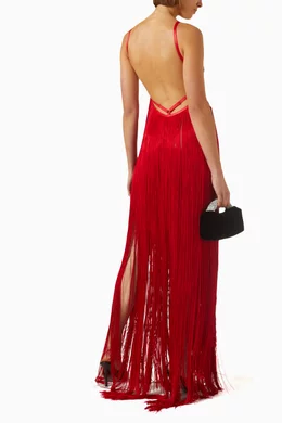 open lace back dress Alexander Wang Red Eyelet Column Dress  Phoenix Style