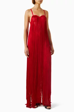 open lace back dress Alexander Wang Belt Detail Red Sheath Dress – Runway Catalog main image 1