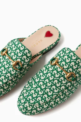 Gucci canvas slippers shop