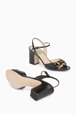 Gucci leather mid heel sandal new arrivals