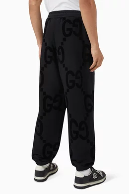 Black and white gucci sweatpants best sale