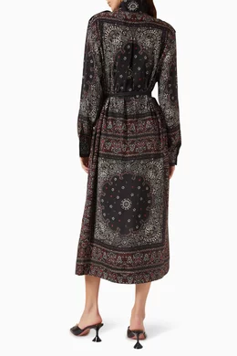 zimmermann utility midi dress Zimmermann Midi Dress Striped Utility Size 3