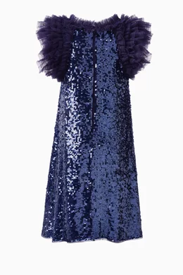 needle and thread blue sequin dress Anais Sequin Gown  Blue