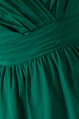 Buy Marchesa Notte Green Bow Detail Gown in Taffeta For Women Online |  Ounass Oman