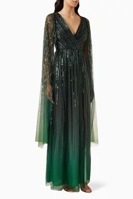 slim fit dress slacks Marchesa Notte Ombre Glitter Tulle Dress Wine Size 6 Sleeveless V-Neck   Celebrity Owned