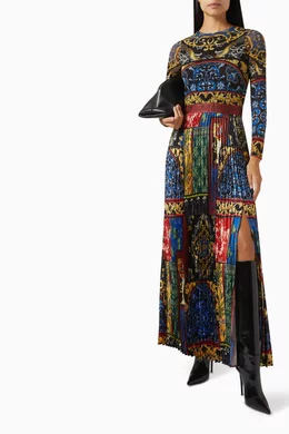 strapless open back dress Sleeveless Pleated A Line Lurex Maxi Dress - Navy Blue main image 1
