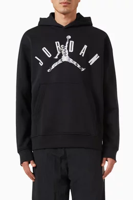 Buy Jordan Black Logo Hoodie in Cotton fleece For Men Online Ounass Oman