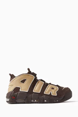 Buy Nike Brown Air More Uptempo 96 Sneakers in Suede Leather For Men Online Ounass Oman