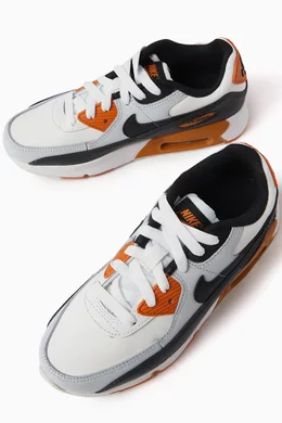 Buy Nike Multicolour Junior Air Max 90 Sneakers in Leather For Boys Online Ounass Oman