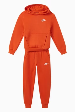 Buy Nike Orange Sportswear Club Sweatpants in Fleece Online for Boys Ounass Oman