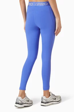 Buy Nike Blue Pro Dri Fit 7 8 Leggings For Women Online Ounass Oman