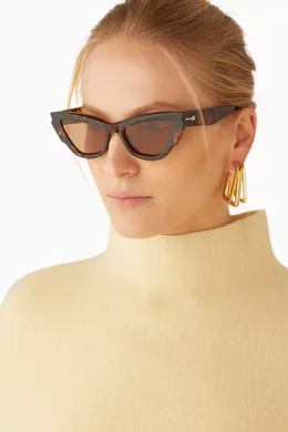 LeSpecs cat eye sunglasses in Lost Days Le Specs Lost Days Cat Eye Sunglasses Le Specs Lost Days Sunglasses – Saint Bernard main image 4