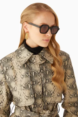 Buy Jimmy Fairly Black Darren XL Sunglasses in Acetate For  display picture 1