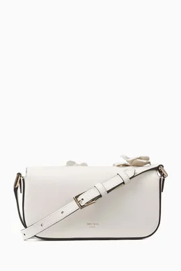Buy Jimmy Choo White Mini Avenue Shoulder Bag in Leather For Women