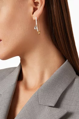 Loren stewart safety pin earrings top